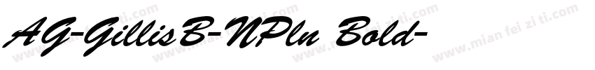 AG-GillisB-NPln Bold字体转换